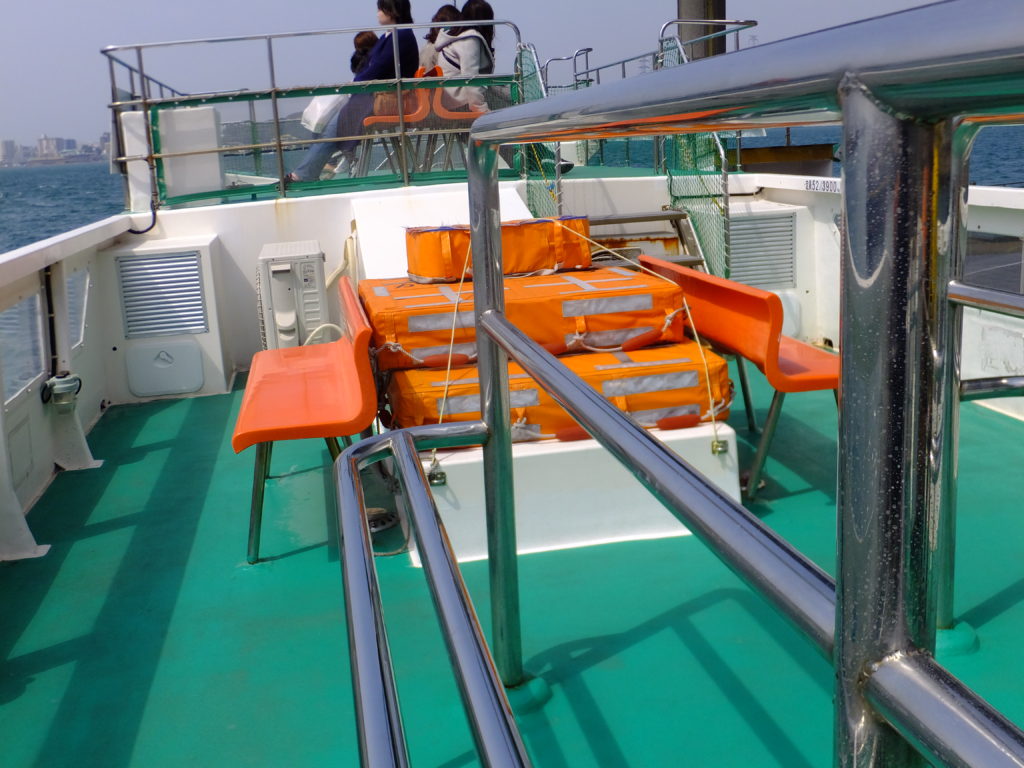 関門海峡を舟で渡る オモニバス